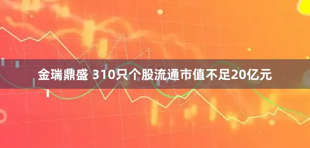 金瑞鼎盛 310只个股流通市值不足20亿元